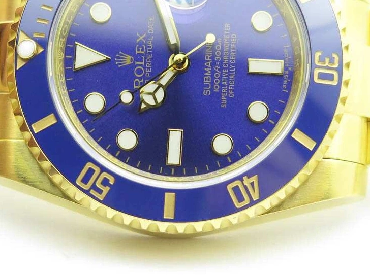 Wrapped YG Edition Best TW Full Blue A2836 116618LB Submariner 0803
